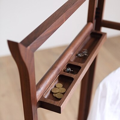 国産家具 無垢材ラック SPAGO Hanger Rack 049 walnut