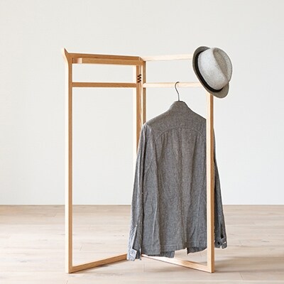 国産家具 無垢材ラック SPAGO Hanger Rack 049 oak