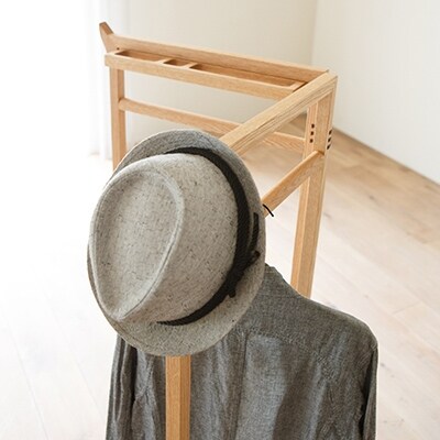 国産家具 無垢材ラック SPAGO Hanger Rack 049 oak
