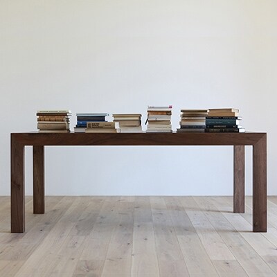 国産家具 無垢材テーブル CARAMELLA DiningTable 182x84cm walnut