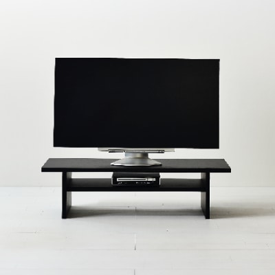 幅90ブラックテレビボード/konoji/薄型テレビ台　ローボード　文机 パソコンデスク