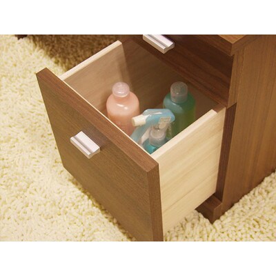 ロータイプドレッサー　ウォールナット色