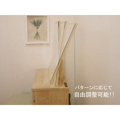 ドレッサー「ルナ」一面鏡　ナチュラル色