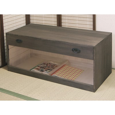 桐たんす3段「咲」焼桐色系とのこ仕上げ