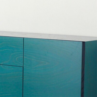 主張を抑え、空間に凛と佇むデザイン【Division150ローボード 青磁】『境木工』