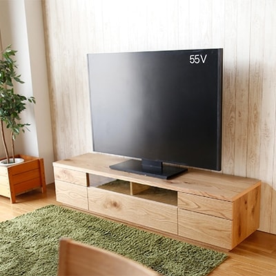日本の職人の細かな技が魅せる【ネオ150TVボード ホワイトオーク】職人MADE大川家具『境木工』