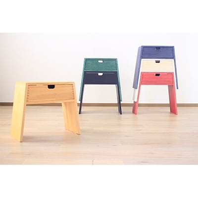 暮らしにプラスする小物家具【PRIMO スタッキングスツール  キハク L】職人MADE『境木工』
