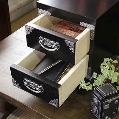老舗工場の細やかな技術が光る【肥前 30小箪笥 引き出し タモ】職人MADE大川家具『境木工』