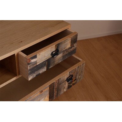 古材のおしゃれな収納家具【Marbleマーブル160TVボード WO】職人MADE大川家具『境木工』