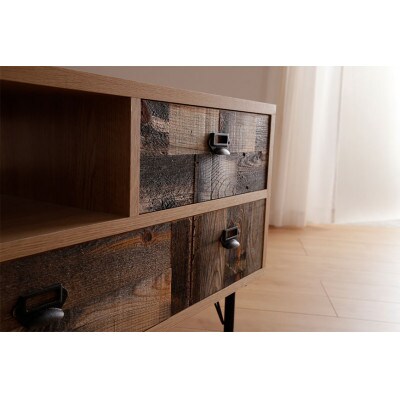 古材のおしゃれな収納家具【Marbleマーブル160TVボード WO】職人MADE大川家具『境木工』