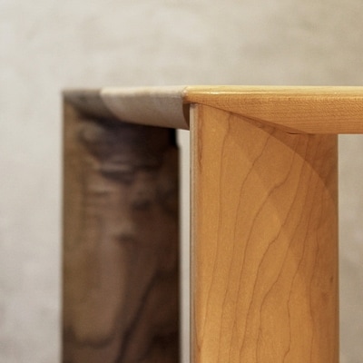 ダイニングセット　WAVE-hm　150×85×70cm　無垢材　大川市　WAプラス