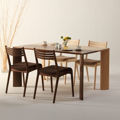 ダイニングセット　WAVE-hm　150×85×70cm　無垢材　大川市　WAプラス
