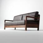 ソファ　GOTHIC180-wa 180cm ウォールナット無垢　本革　大川市　WAプラスのソファ