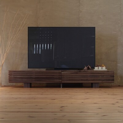 テレビボード　SLIT115-210wa　ウォールナット　210cm　大川市　WAプラス