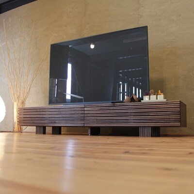 テレビボード　SLIT115-210wa　ウォールナット　210cm　大川市　WAプラス