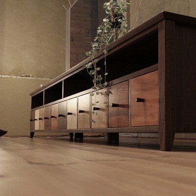 テレビボードTONGARI　11WOOD wal-naウォールナット　240cm　大川市　WAプラス