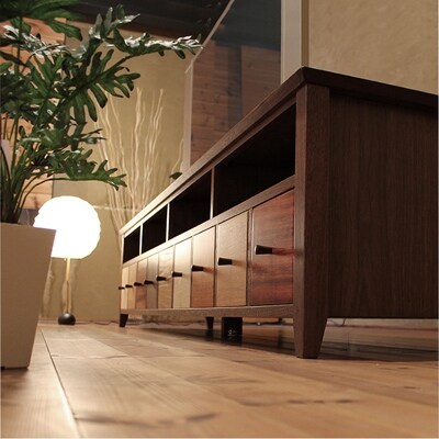 テレビボード　TONGARI　9wood-wal　198cm　大川市　WAプラス
