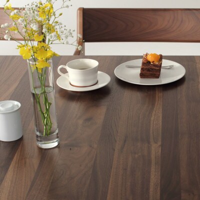 ダイニング5点セット　FUZOROI-wa 150x85x70　ウォールナット　大川市　WAプラス