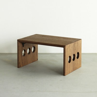 フンバリテーブル　600　琥珀色　60×40×29.5　大川市