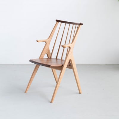 ウインザーチェア　オーデ　オーク&ウォールナット　大川家具