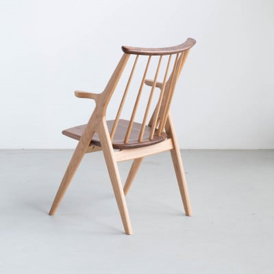 ウインザーチェア　オーデ　オーク&ウォールナット　大川家具