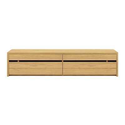 高級テレビボード無垢コリーナ(テレビ台,完成品)幅190cm オークナチュラル