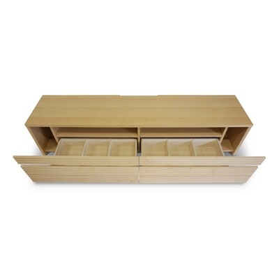 高級テレビボード無垢コリーナ(テレビ台,完成品)幅120cm メープル