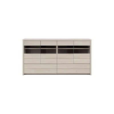 高級サイドボード無垢コリーナ(テレビ台,完成品)幅150cm オークホワイト