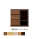 天然木リビング家具アレーグリ(サイドボード)120cm H112【選べるカラー:6色】