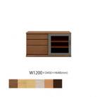 天然木リビング家具アーザ(ローボード テレビ台・TVボード)120cm H64【選べるカラー:6色】