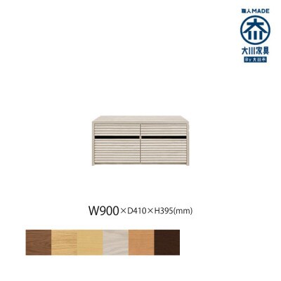 無垢リビング家具コリーナ(ローボード テレビ台・TVボード)90cm WOWH(オークホワイト)