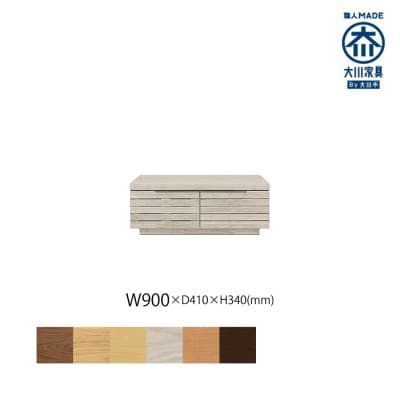 無垢リビング家具グラナーダ(ローボード テレビ台・TVボード)90cm WOWH(オークホワイト)