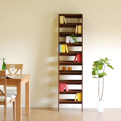 RIDE ライド 45ラダーシェルフ ダークブラウン(幅約45・高さ約180)