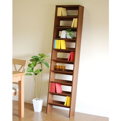 RIDE ライド 45ラダーシェルフ ダークブラウン(幅約45・高さ約180)