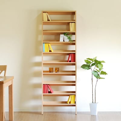 RIDE ライド 60ラダーシェルフ ライトブラウン(幅約60・高さ約180