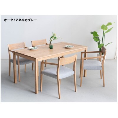 5点ダイニングセット DT01 ウレタン DC02 アネルカグレー オーク