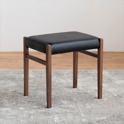 STジャンブル01 スツール ウォールナット オールマイティブラック 1脚