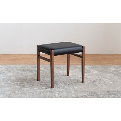 STジャンブル01 スツール ウォールナット オールマイティブラック 1脚