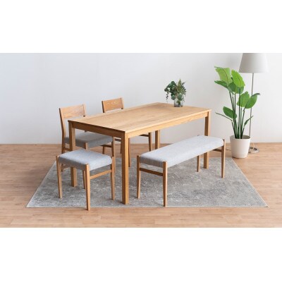 BCジャンブル01 ベンチ オーク アネルカグレー 1脚