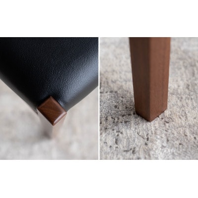 BCジャンブル01 ベンチ ウォールナット オールマイティブラック 1脚