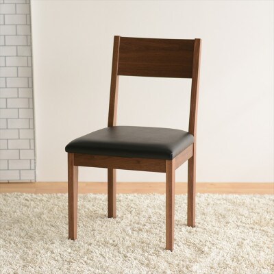 DCデュラ ダイニングチェア ウォールナット オールマイティブラック 1脚