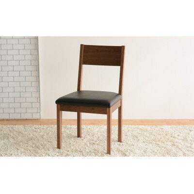 DCデュラ ダイニングチェア ウォールナット オールマイティブラック 1脚