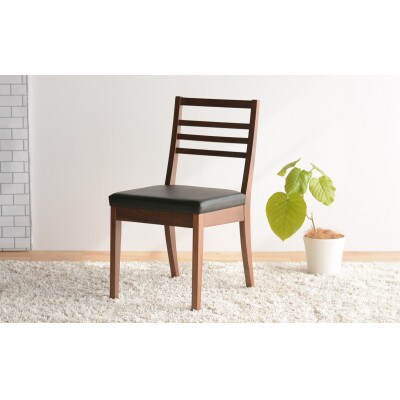 DCゴーダ ダイニングチェア ウォールナット オールマイティブラック 1脚