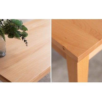 DTジャンブル01 ダイニングテーブル 150 ビーチ クリア 単品