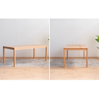 サイズオーダー DTジャンブル01 ダイニングテーブル ビーチ クリア 単品