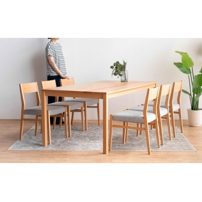 サイズオーダー DTジャンブル01 ダイニングテーブル ビーチ クリア 単品