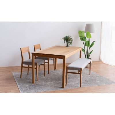 DT01 DC01 BC01 4点 ダイニングセット オーク アネルカグレー テーブル 椅子 ベンチ