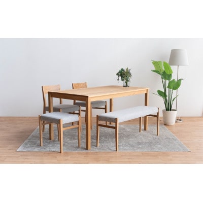 DT01 DC01 BC01 ST01 5点 ダイニングセット オーク アネルカグレー テーブル椅子