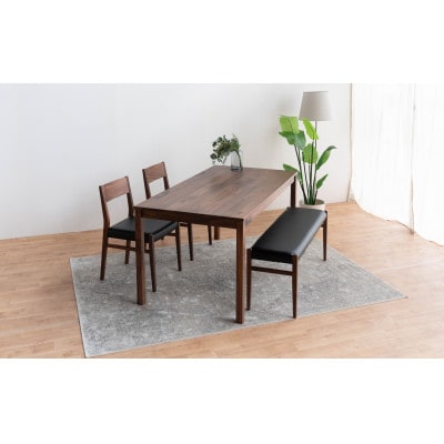 DT01 DC01 BC01 4点 ダイニングセット ウォールナット オールマイティブラック