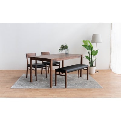 DT01 DC01 BC01 4点 ダイニングセット ウォールナット オールマイティブラック